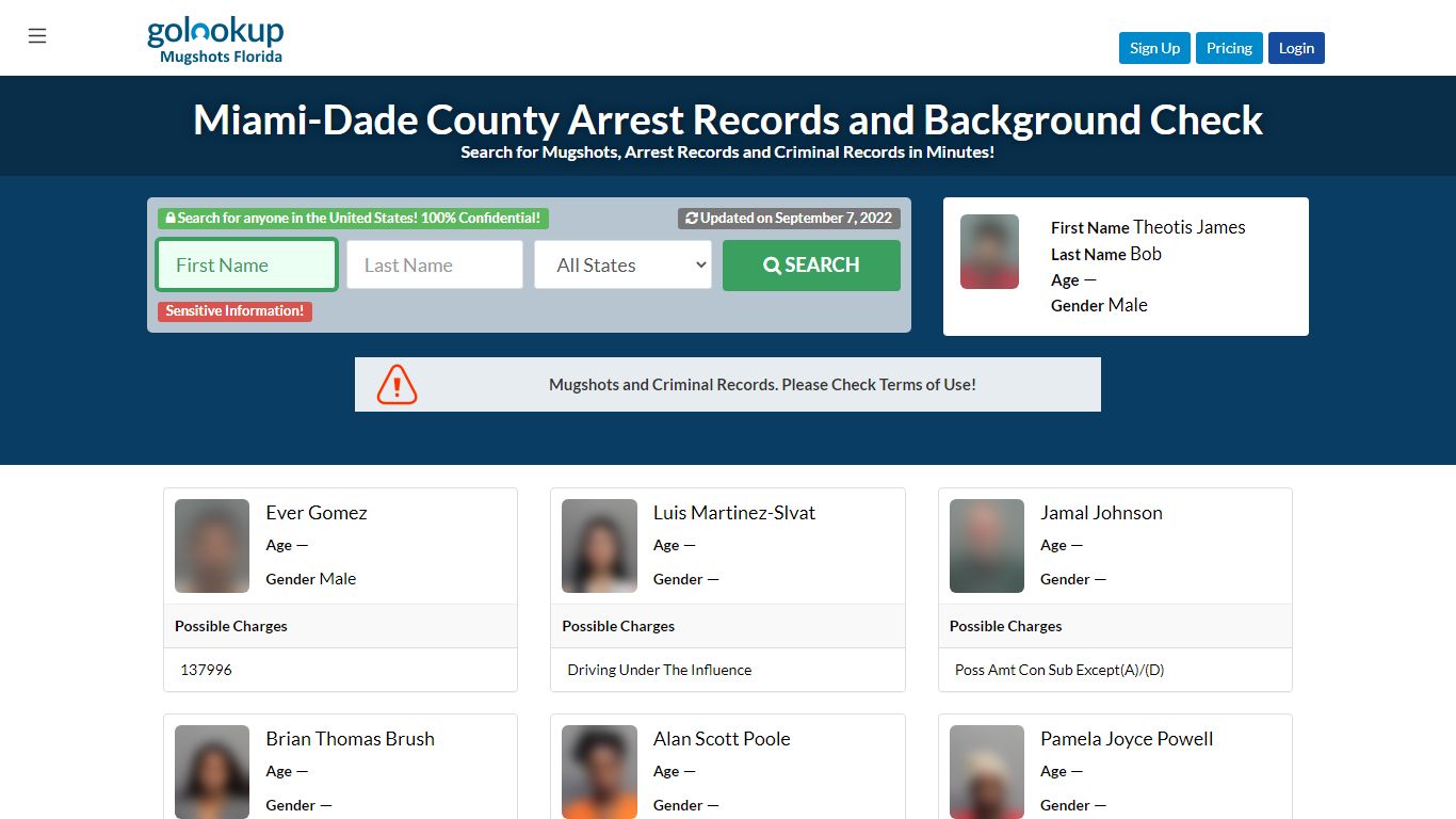 Miami-Dade County Mugshots, Miami-Dade County Arrest Records - GoLookUp